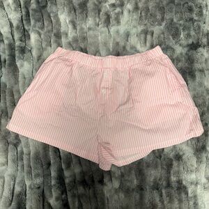 Edikted Pink Stripped Women's Shorts